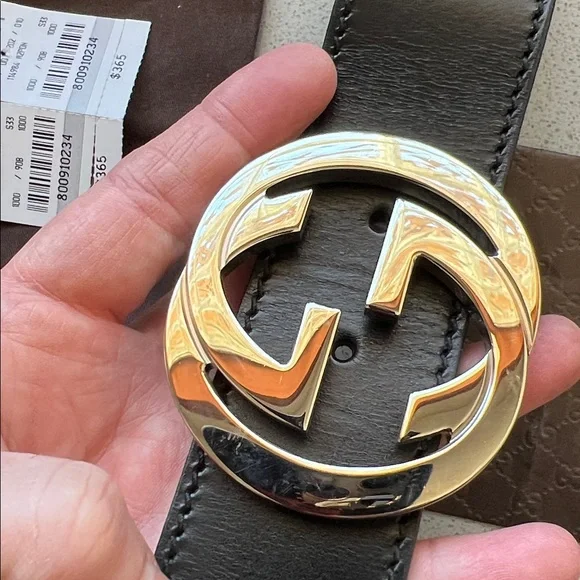 Gucci Black Leather / Silver Belt 🔥 - Picture 3 of 8
